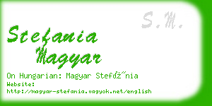 stefania magyar business card